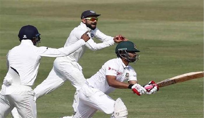 हैदराबाद टेस्ट: बांग्लादेश ने 5 विकेट के नुकसान पर 202 रन बनाए