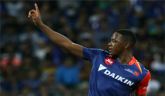 दिल्ली डेयरडेविल्स के लगा बड़ा झटका, चोटिल रबाडा हुए टीम से बाहर 