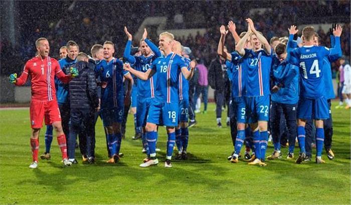 पहली बार फीफा विश्व कप के लिए आइसलैंड ने किया क्वालीफाई