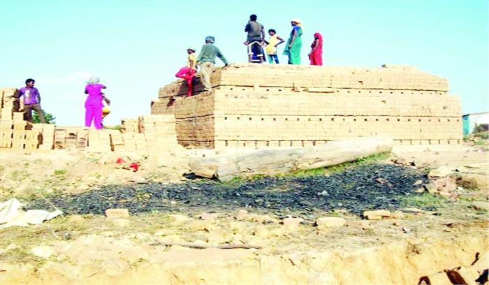 क्षेत्र में अवैध ईंट भट्टों का संचालन धड़ल्ले से