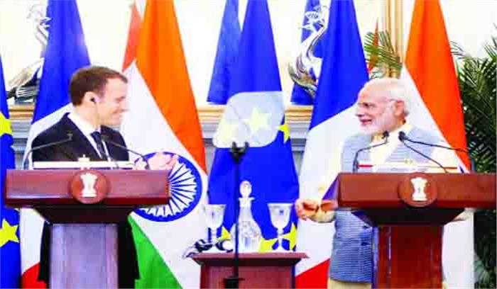 भारत-फ्रांस करेंगे एक-दूसरे के सैन्य ठिकानों का इस्तेमाल