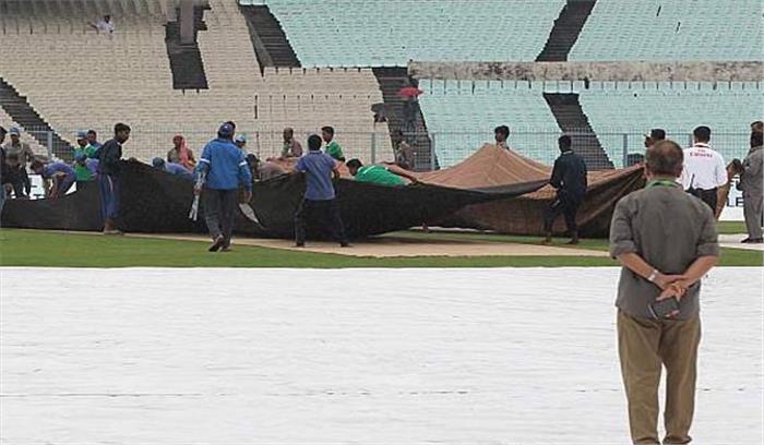 कोलकाता टेस्ट : बारिश के कारण नहीं हुआ टॉस