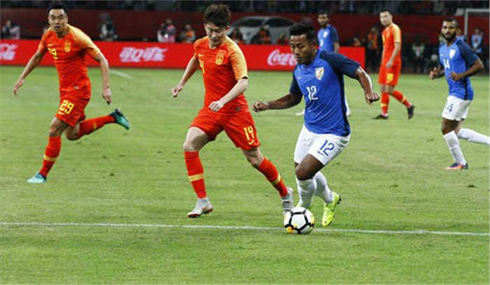 भारत और चीन के बीच गोलरहित रहा फुटबॉल मैच