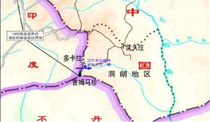 नक्शा जारी कर बॉर्डर के इलाके पर जताया दावा