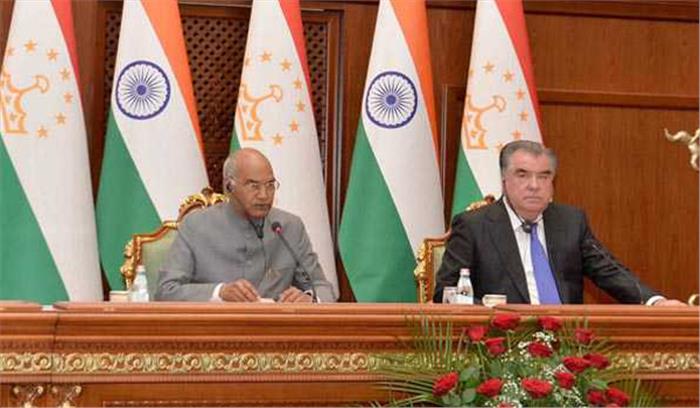 भारत-ताजिकिस्तान के बीच नौ द्विपक्षीय समझौतों पर हस्ताक्षर