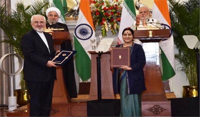 भारत एवं ईरान ने आपसी सहयोग के नौ समझौतों पर किए हस्ताक्षर