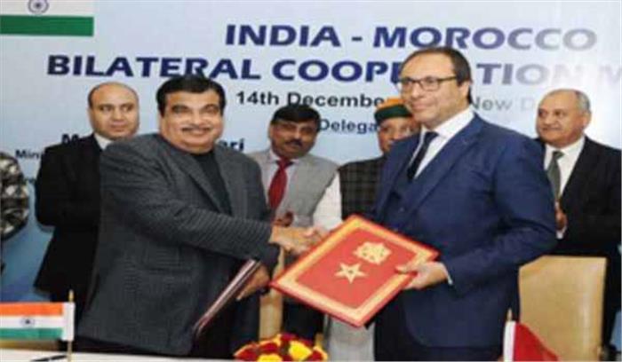  भारत-मोरक्को ने सड़क तथा जल संसाधन क्षेत्र समझौते पर किया हस्ताक्षर