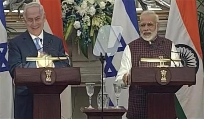 भारत और इजरायल के बीच 9 करारों पर हस्ताक्षर हुए