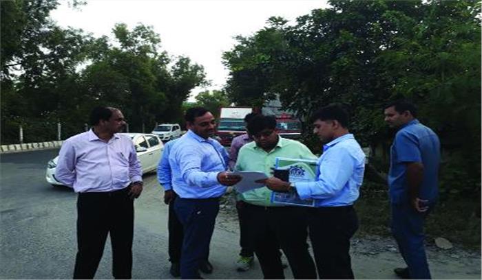 उद्यमियों की समस्या जानने के लिए प्राधिकरण के अधिकारी ने किया दौरा