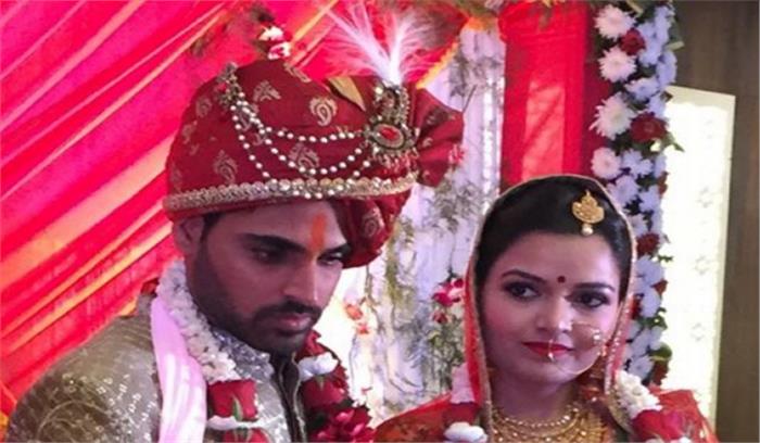 नूपुर नागर संग शादी के बंधन में बधें भुवनेश्वर कुमार