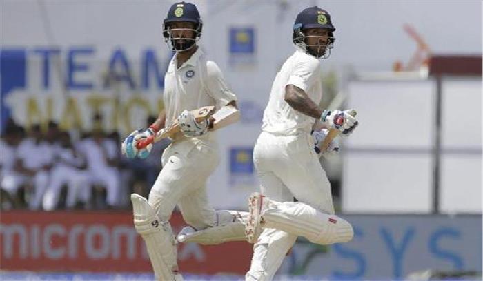 कोलंबो टेस्ट :लंच तक भारत को स्कोर  1/101