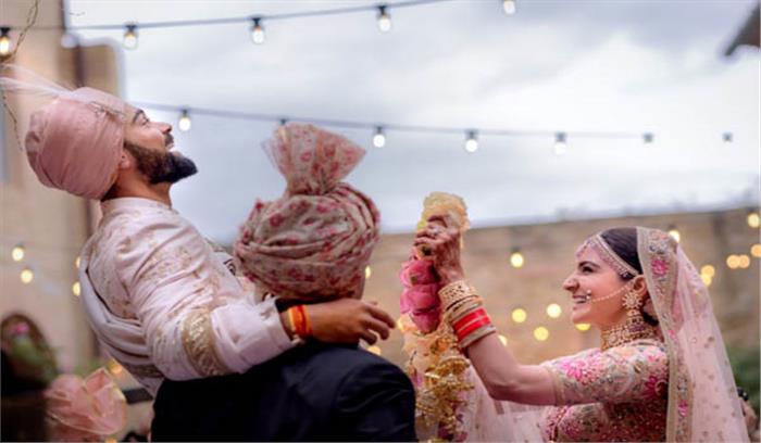 इटली में शादी के बंधन में बंधे विराट- अनुष्का