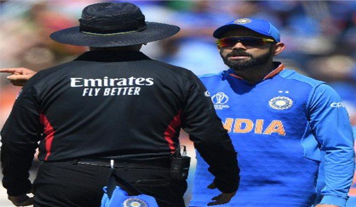कप्तान विराट कोहली पर लगा मैच फीस का 25 प्रतिशत जुर्माना