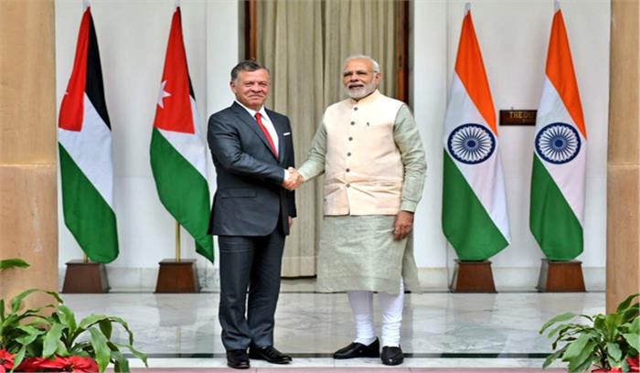 भारत और जॉर्डन के बीच हुए 12 करार