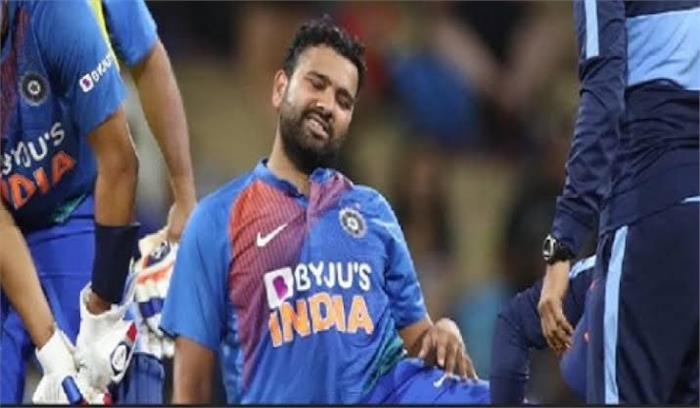 रोहित शर्मा अभ्यास के दौरान चोटिल