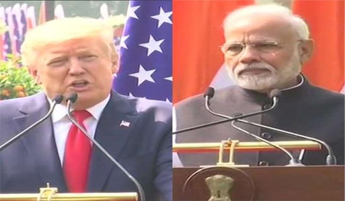 भारत से 3 अरब डॉलर के रक्षा सौदे पर हस्ताक्षर हुआ : ट्रंप भारत से 3 अरब डॉलर के रक्षा सौदे पर हस्ताक्षर हुआ : ट्रंप