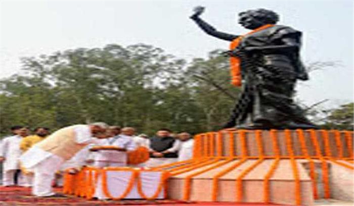 इंदिरा गांधी की पुण्यतिथि पर फागू चौहान और नीतीश ने दी श्रद्धांजलि
