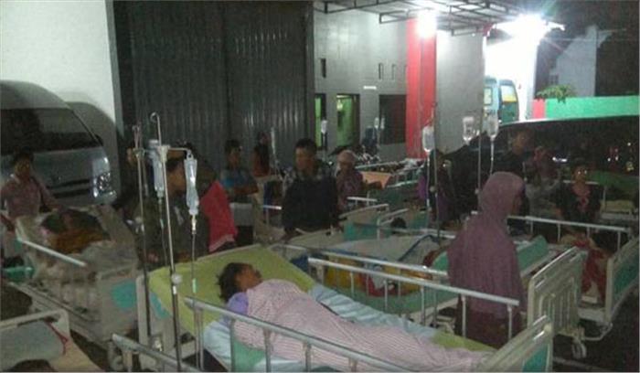 इंडोनेशिया में भूकंप के झटको के बाद सुनामी की चेतावनी जारी