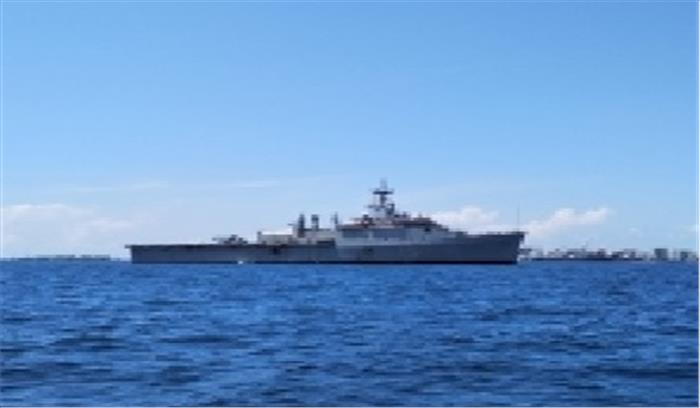 ईरान में फंसे 687 भारतीय आईएनएस जलश्व से स्वदेश पहुंचे