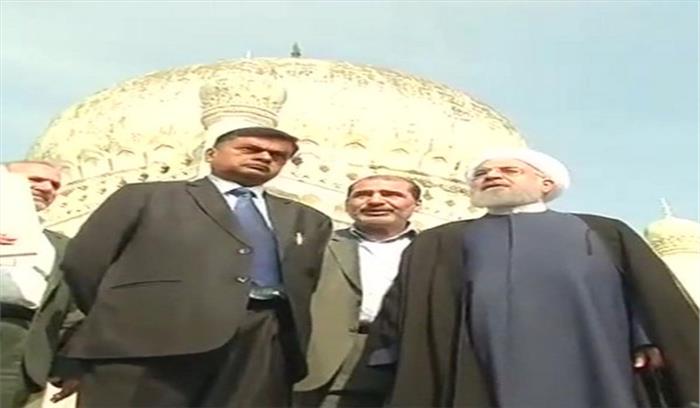 हैदराबाद में ईरान के राष्ट्रपति ने कुतुबशाही मकबरे का किया दीदार