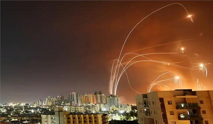 तनाव के बाद से गाजा पट्टी की ओर से इजरायल में लगभग 1500 रॉकेट दागे गए