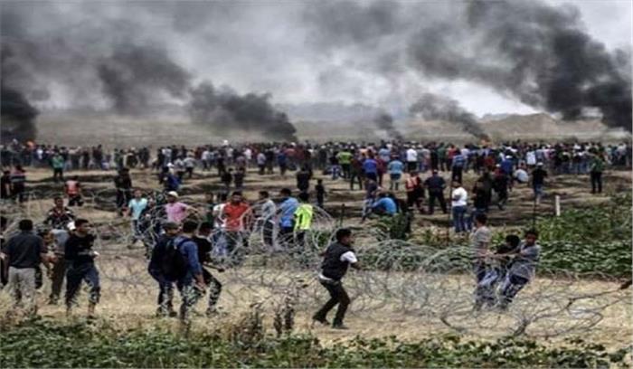 इजरायली सैनिकों के साथ झड़प में 20 फिलिस्तीनी घायल