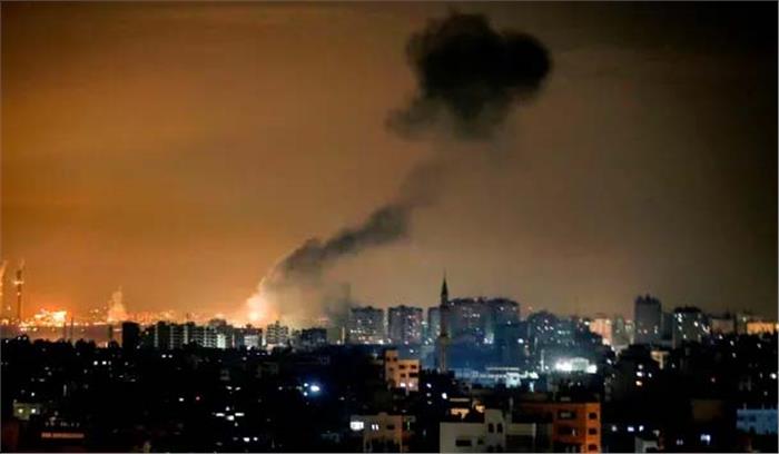इजरायल ने गाजा पट्टी पर किया हवाई हमला