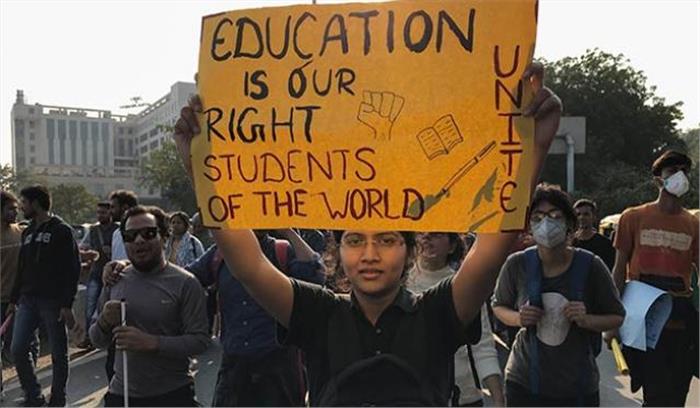 जेएनयू छात्रों के विरोध प्रदर्शनों के मद्देनजर एचआरडी मंत्रालय की सुरक्षा बढ़ाई गई