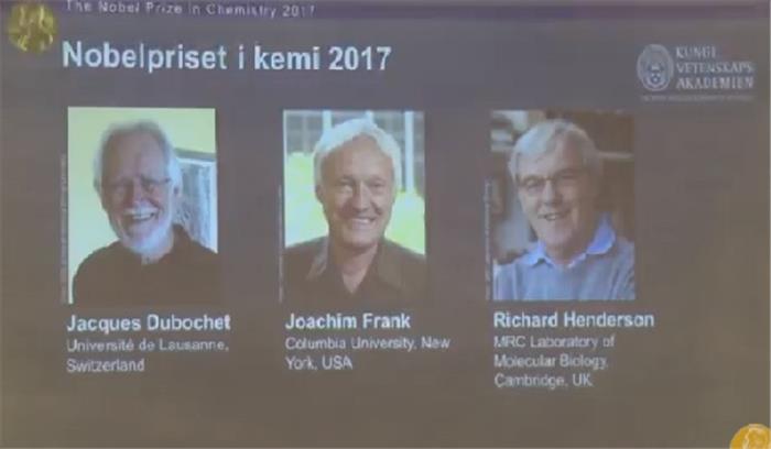 जैक्यूज, फ्रैंक और रिचर्ड को रसायन का नोबेल