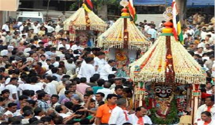 जगन्नाथ रथ यात्रा के लिए सुरक्षा अभ्यास​​​​​​​