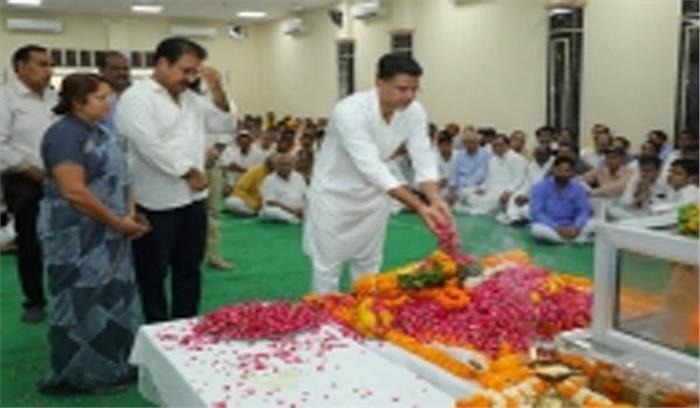 राजस्थान के नेताओं ने मदन लाल सैनी को श्रद्धांजलि दी