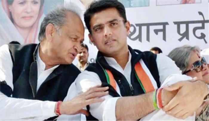 शपथ ग्रहण समारोह स्थल का गहलोत और पायलट ने लिया जायजा शपथ ग्रहण समारोह स्थल का गहलोत और पायलट ने लिया जायजा