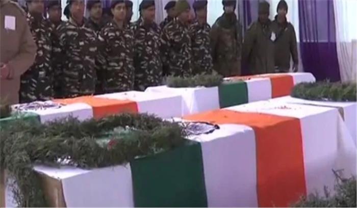 राजस्थान: पुलवामा में शहीदों के परिजनों को पचास लाख की सहायता