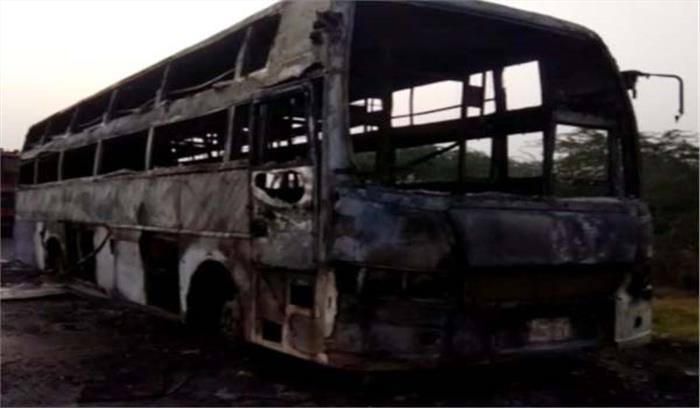 चालक की सूझबूझ से यात्रियों की जान बची