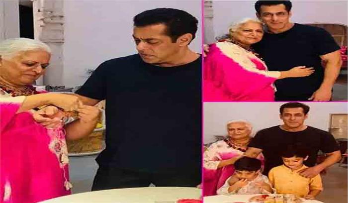 सलमान ने बीना काक के साथ मनाया रक्षा बंधन