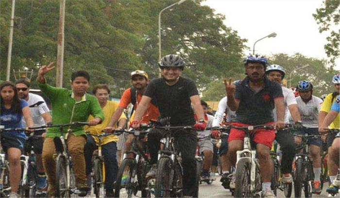 जैसलमेर से अर्द्धसैनिक बलों की साईकिल रैली दिल्ली रवाना