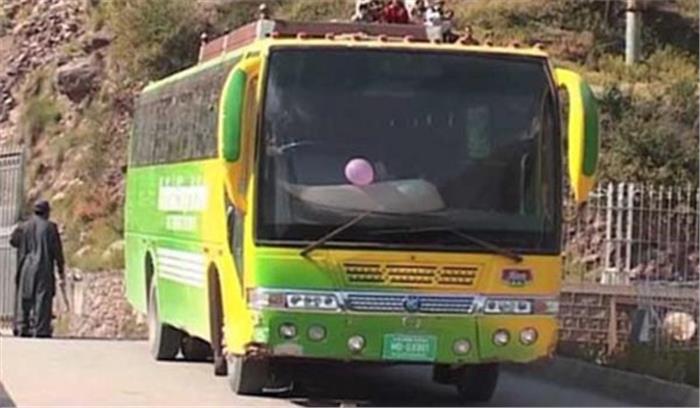 कारवां ए अमन बस पीओके के लिए रवाना