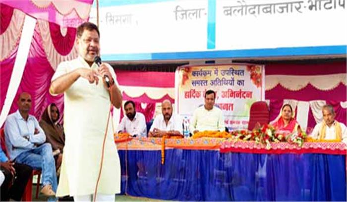 चौरेंगा में सांसद सुनील सोनी ने किया हाई स्कूल एवं कबीर कुटी समरसता भवन के लोकार्पण 