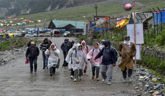 अमरनाथ यात्रा:  भूस्खलन से होने वाली मौत की संख्या बढ़कर पांच हुई