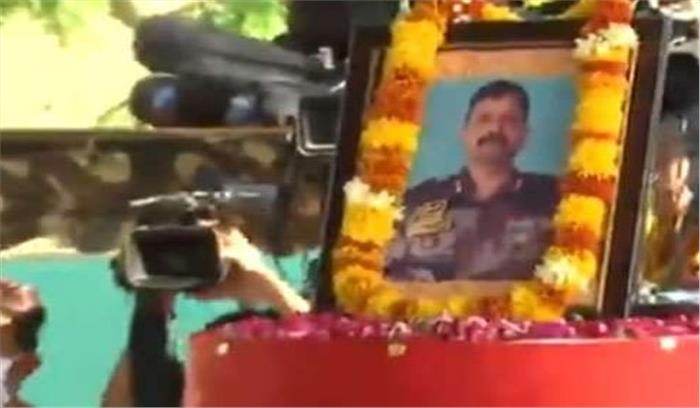 शहीद कर्नल आशुतोष शर्मा का सैन्य सम्मान के साथ