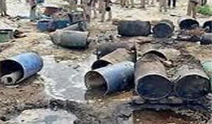 जमुई में 12 देशी शराब भट्ठी ध्वस्त