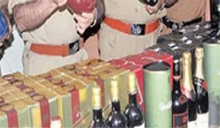 जमुई में भारी मात्रा में विदेशी शराब जब्त