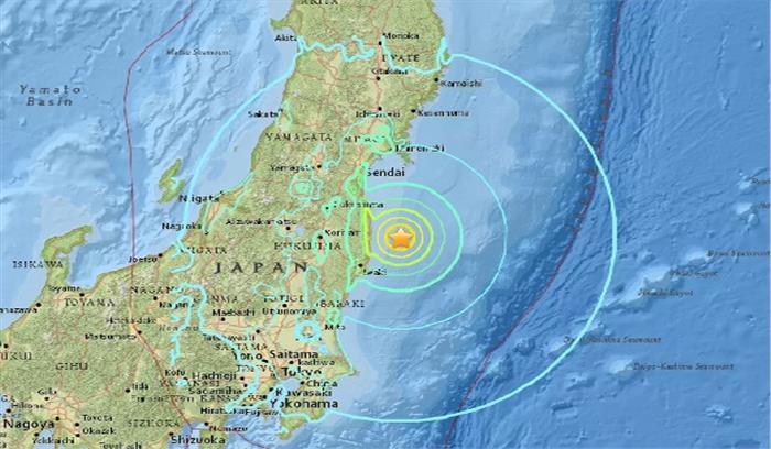 जापान में  5.1 तीव्रता के भूकंप के झटके हुए महसूस