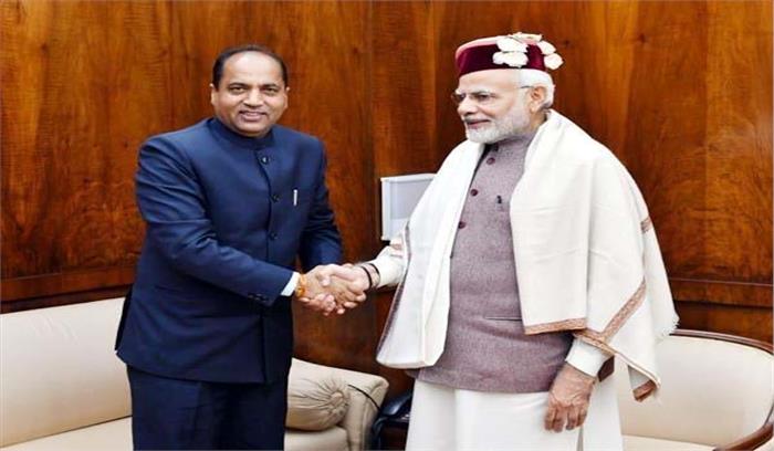 प्रधानमंत्री से मिले सीएम जयराम ठाकुर, धर्मशाला आने का दिया निमंत्रण