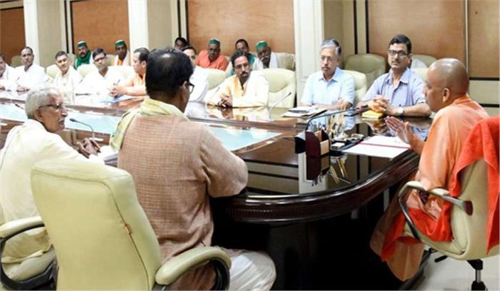 जेवर एयरपोर्ट को लेकर योगी से मिला किसानों का प्रतिनिधिमंडल