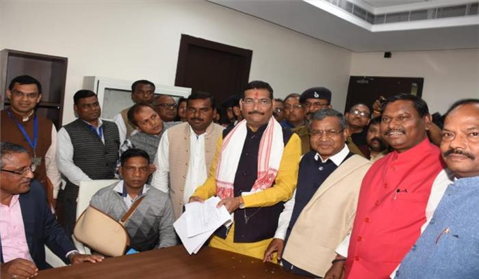 झारखंड : भाजपा के दीपक प्रकाश ने राज्यसभा के लिए किया नामांकन