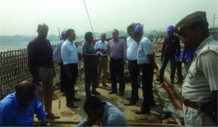 सीईओ ने किया पुल का निरीक्षण