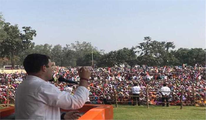 कांग्रेस सरकार आने पर किसानों और जमीनी समस्याओं का तत्काल हल: राहुल