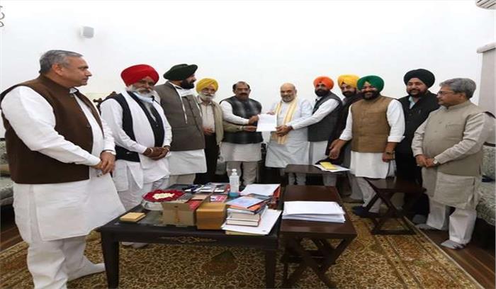 करतारपुर साहिब कॉरिडोर खोलने की मांग - भाजपा नेताओं ने की अमित शाह से मुलाकात