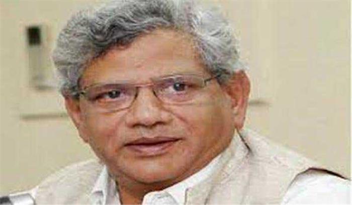 कश्मीर में सुरक्षा बलों की तैनाती पर मोदी संसद में दें बयान : येचुरी